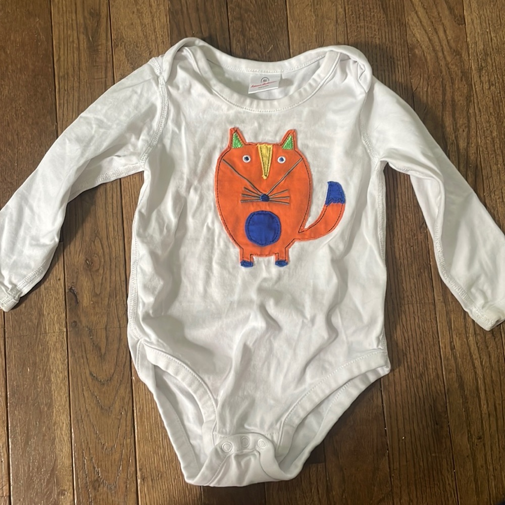 Hanna Andersson appliqué onesie for baby